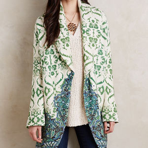 Anthropologie Moth Sugar Pine Cocoon Sweater Coat